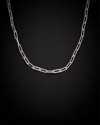 Italian Gold - 14K 2.5Mm Polished Paperclip Chain Necklace - Lyst