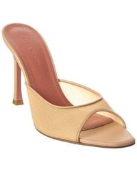 AMINA MUADDI - Alexa 95 Leather & Mesh Sandal - Lyst