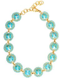 Elizabeth Cole - 24k Plated Stackable Necklace - Lyst