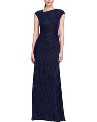 THEIA - Raya Asymmetric Draped Gown - Lyst