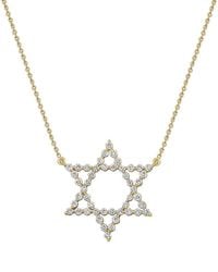 Sabrina Designs - 14k 0.49 Ct. Tw. Diamond Star Of David Necklace - Lyst