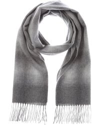 Amicale Cashmere - Ombre Windowpane Cashmere Scarf - Lyst