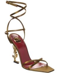 Saint Laurent - Opyum 110 Satin Sandal - Lyst
