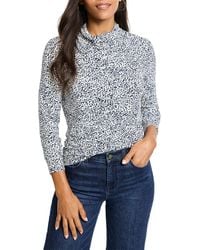 NIC+ZOE - Nic + Zoe Animal Instinct Drape Neck Top - Lyst