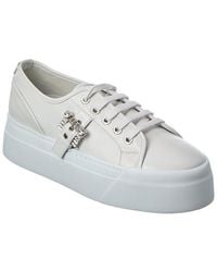 Sergio Rossi - Twenty Buckle Leather Platform Sneaker - Lyst