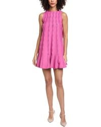 Oscar de la Renta - Braid Detail Trapeze Knit Sweaterdress - Lyst