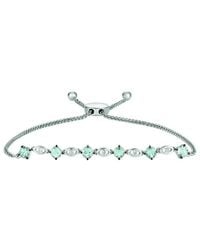 Le Vian - Le Vian 14K 1.25 Ct. Tw. Diamond & Aquamarine Bracelet - Lyst