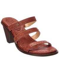 Frye - Estelle Strappy Slide Leather Sandal - Lyst