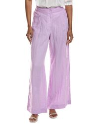 Johnny Was - Linen Wide Leg Pant - Lyst
