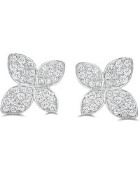 Sabrina Designs - 14K 1.30 Ct. Tw. Diamond Flower Earrings - Lyst