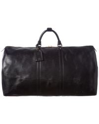 Louis Vuitton Black Epi Leather Keepall 60