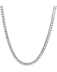 Diana M. Jewels - Diana M. Fine Jewelry 14K 5.00 Ct. Tw. Lab Grown Diamond Tennis Necklace - Lyst