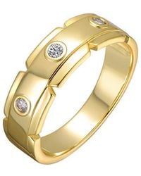 Genevive Jewelry - Rachel Glauber 14K Plated Cz Statement Ring - Lyst