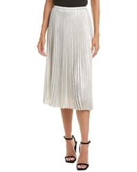 Bella Dahl - Hand Pleated Midi Skirt - Lyst