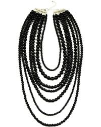 Eye Candy LA - Luxe Collection Enamel Bead Drop Necklace - Lyst