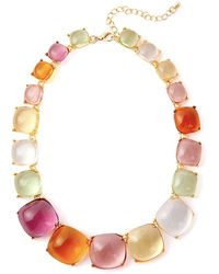 Liv Oliver - 18k Plated 75.00 Ct. Tw. Quartz Tennis Necklace - Lyst