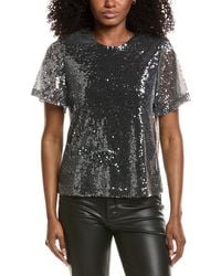 Ichi - Ihprinca Sequin T-Shirt - Lyst