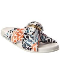 Fendi - Feel Satin Sandal - Lyst