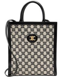 Celine - Triomphe Canvas Cabas Vertical Small Tote (Authentic Pre-Loved) - Lyst