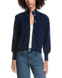 Forte - Button Wool & Cashmere-Blend Cardigan - Lyst