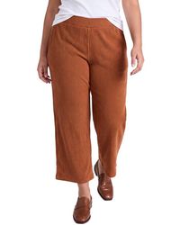Anne Klein - Plus Pull-On Wide Waistband Wide Leg Crop Pant - Lyst