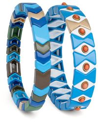 Saachi - Evil Eye Stretch Bracelet Set - Lyst