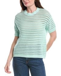 Joseph A - Open Stitch Boxy T-Shirt - Lyst