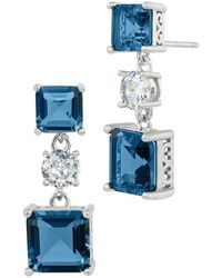 Savvy Cie - Cz Drop Earrings - Lyst