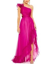 Mac Duggal - Ruffled One Shoulder Asymmetrical Gown - Lyst