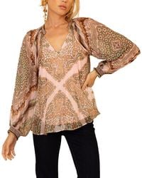 Hale Bob - August Silk-Blend Top - Lyst