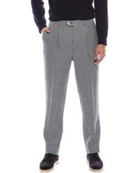 Brunello Cucinelli - Pleated Leisure Fit Linen, Wool & Silk-blend Pant - Lyst