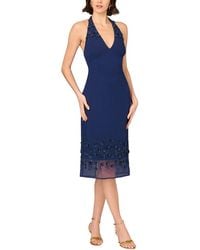 Aidan Mattox - Embellished Midi Dress - Lyst
