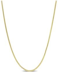 Italian Silver - 18K Over Snake Chain Necklace - Lyst