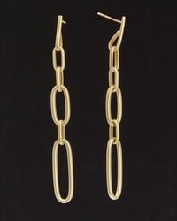 Italian Gold - 14k Graduated Drop Earrings - Lyst