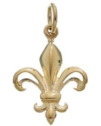 Italian Gold - 14K Fleur De Lis Pendant - Lyst