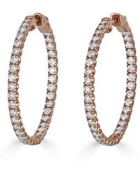 Monary - 14k Rose Gold 2.88 Ct. Tw. Diamond Earrings - Lyst