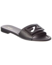 Fendi - Tube Leather Sandal - Lyst