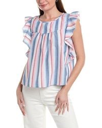 Lilla P - Sleeveless Ruffle Top - Lyst