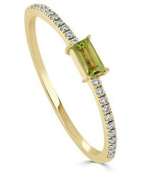 Sabrina Designs - 14k 0.25 Ct. Tw. Diamond & Peridot Ring - Lyst