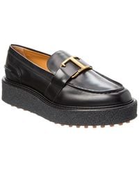 Tod's - Fondo Leather Platform Loafer - Lyst