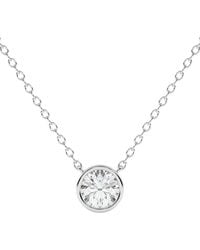Lab Grown Diamonds - 14K 0.25 Ct. Tw. Lab-Grown Diamond Necklace - Lyst