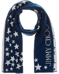 Jimmy Choo - Wool-Blend Scarf - Lyst