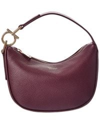 Ferragamo - Leather Hobo Bag - Lyst
