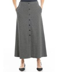 Max Studio - Button Front Maxi Skirt - Lyst