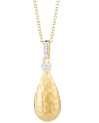 Reiss - 14K 0.10 Ct. Tw. Diamond Pendant Necklace - Lyst