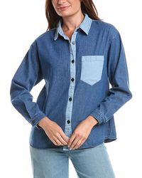 ANNA KAY - Ellena Denim Cashmere-Blend Chemise - Lyst