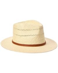 Bruno Magli - Vented Packable Straw Panama Hat - Lyst
