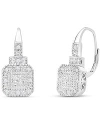 Jaclyn Smith - Platinum Plated 0.25 Ct. Tw. Lab-Grown Moissanite Earrings - Lyst