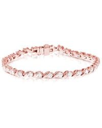 Amairah - 14K Rose 3.00 Ct. Tw. Lab-Grown Diamond Tennis Bracelet - Lyst