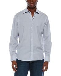 Eterna - Fine Wool Stripe Modern Fit Shirt - Lyst